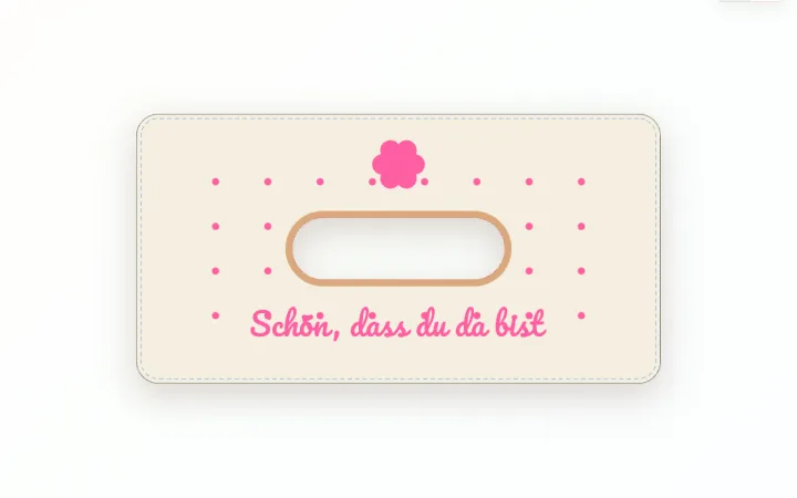 Vorschau des Taschentücherbox-Designer